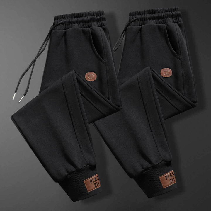 Herren bequeme Sweatpants mit verstellbarem Bund und praktischen Taschen Aliams