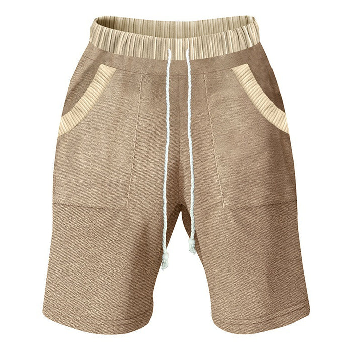 Herren Freizeit-Shorts mit elastischem Bund und praktischen Seitentaschen Aliams