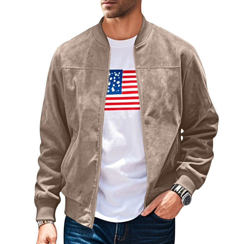Herren stylische Bomberjacke mit praktischen Taschen und weichem Innenfutter Aliams