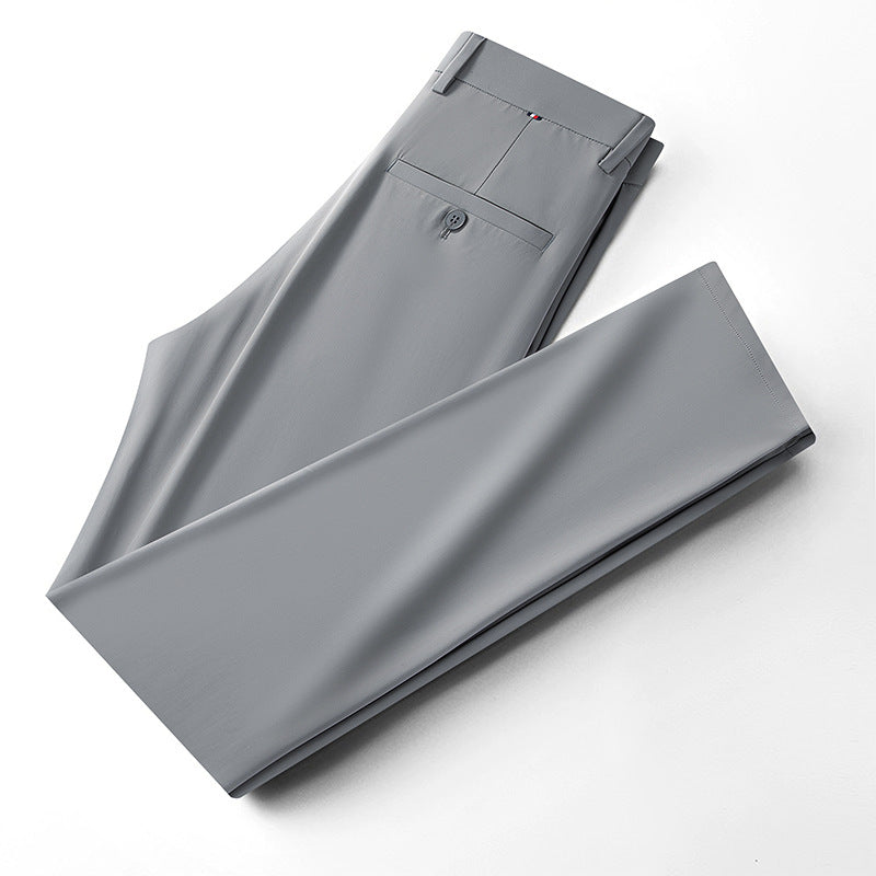 Herren elegante Anzughose mit atmungsaktiver Struktur und schmalem Schnitt Aliams