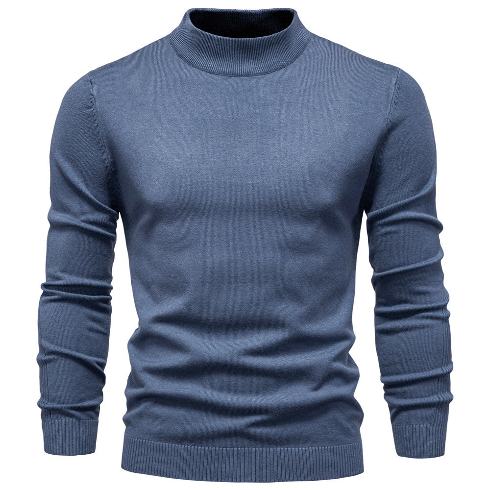 Herren Rollkragenpullover aus weichem Strickmaterial mit feiner Rippstruktur Aliams