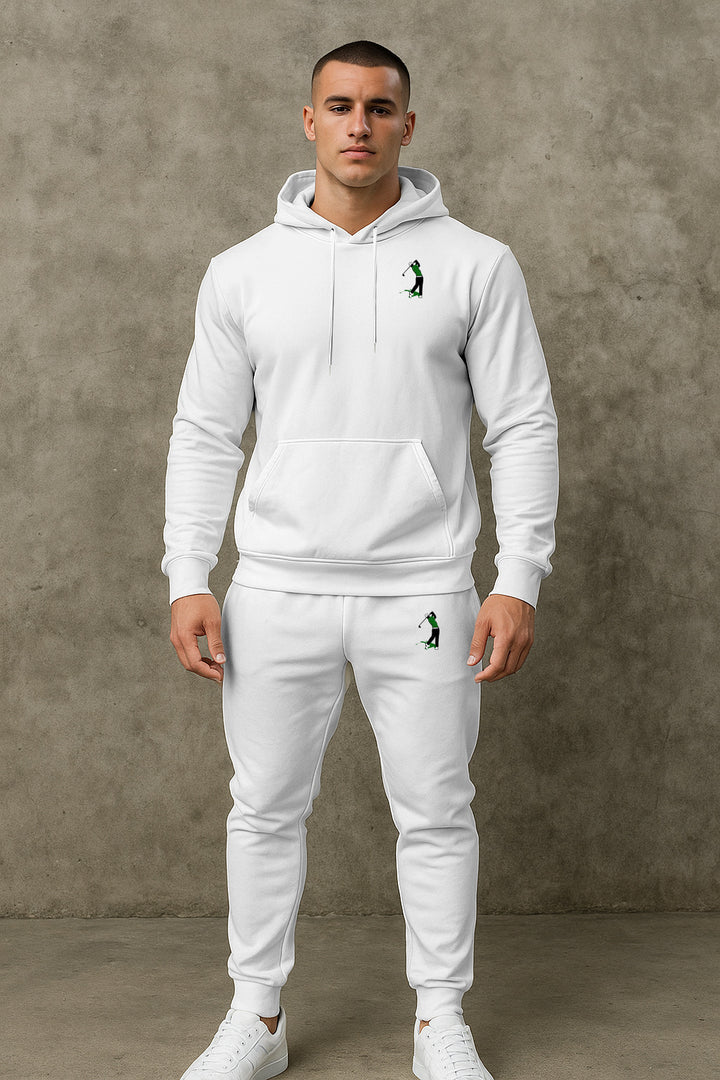 Herren Sportliches Ganzkörperanzug-Set mit Kapuze Aliams