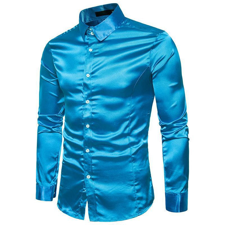 Herren elegantes Businesshemd aus hochwertigem Satin mit perfekter Passform Aliams