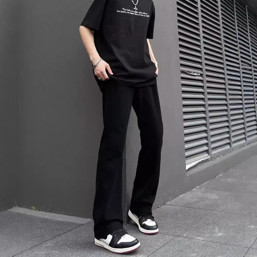 Herren bequemes T-Shirt mit lässigem Schnitt und einzigartigem Schriftzug Aliams