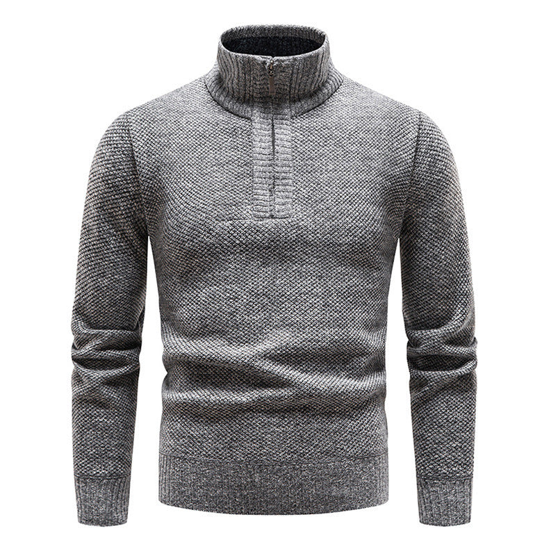 Herren Stehkragen Pullover aus hochwertigen Baumwollmix Aliams