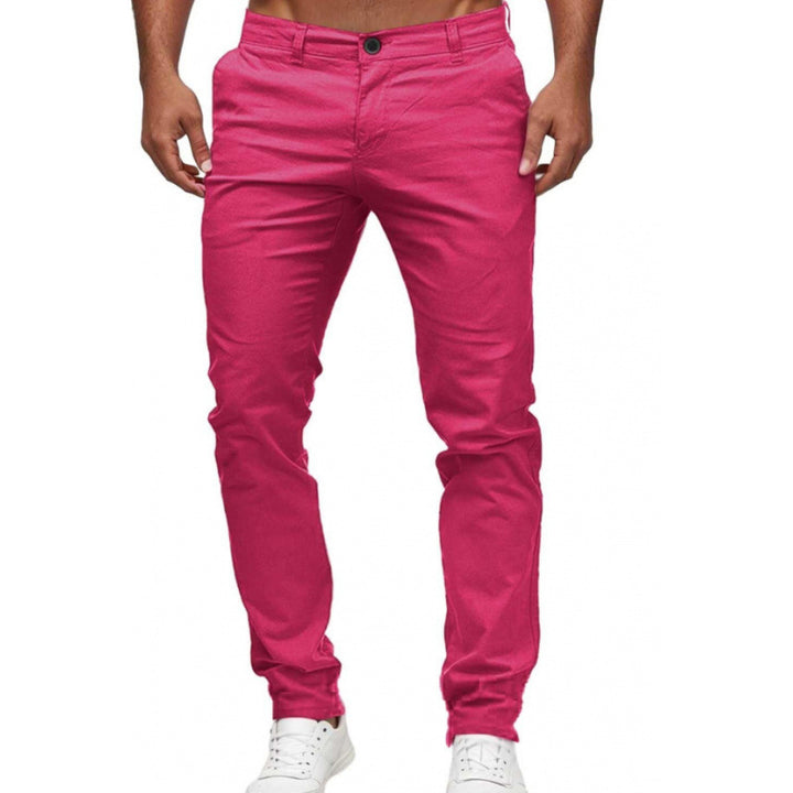 Herren Chinohose mit schmalem Schnitt und elastischem Bund Aliams