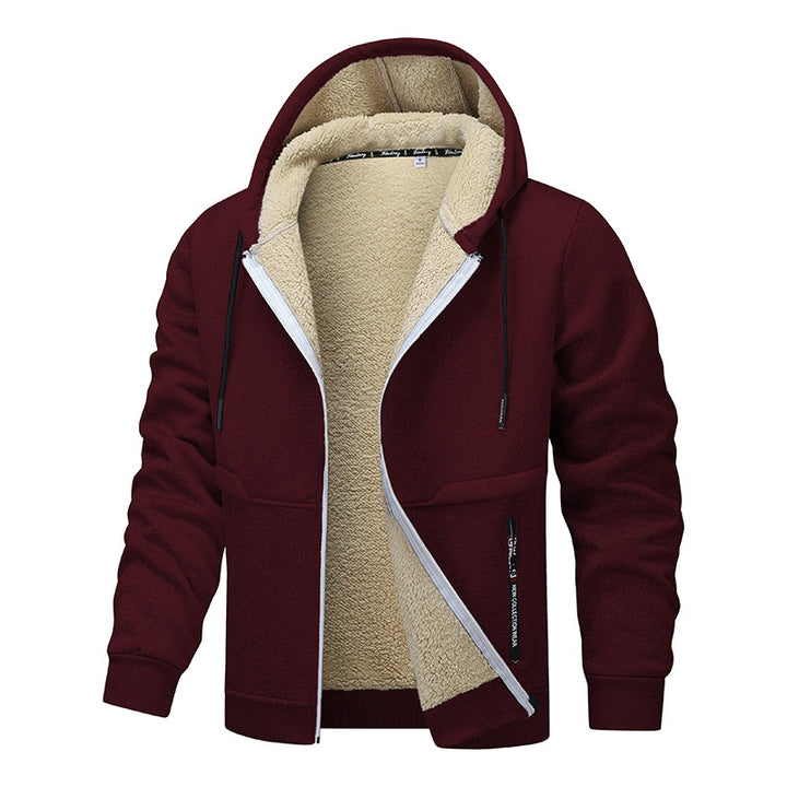 Herren warme Fleecejacke mit funktionalem Schnitt Aliams