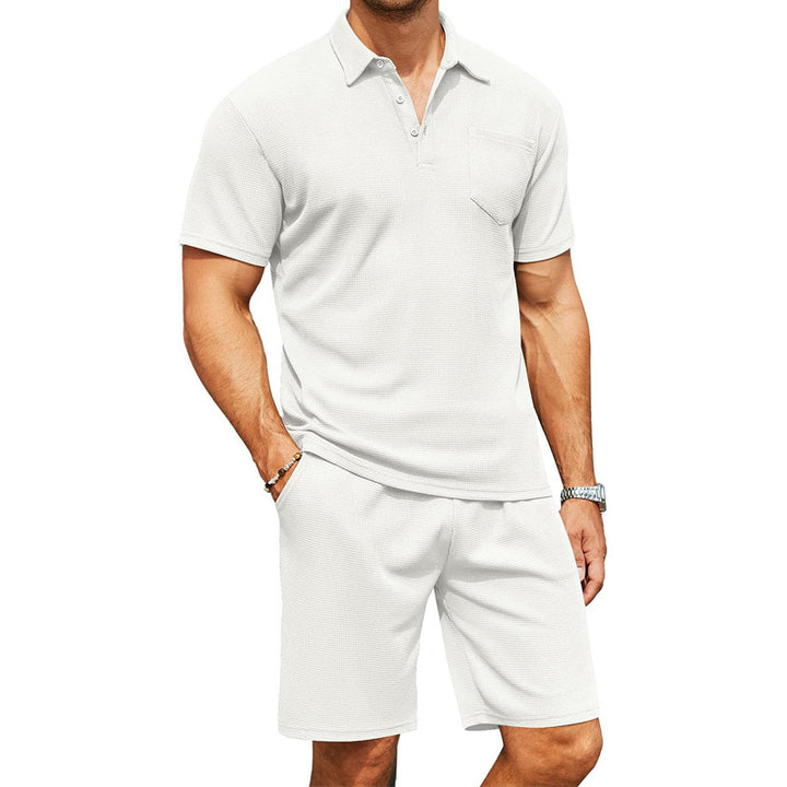 Herren Freizeitsatz mit Polohemd und Shorts Aliams