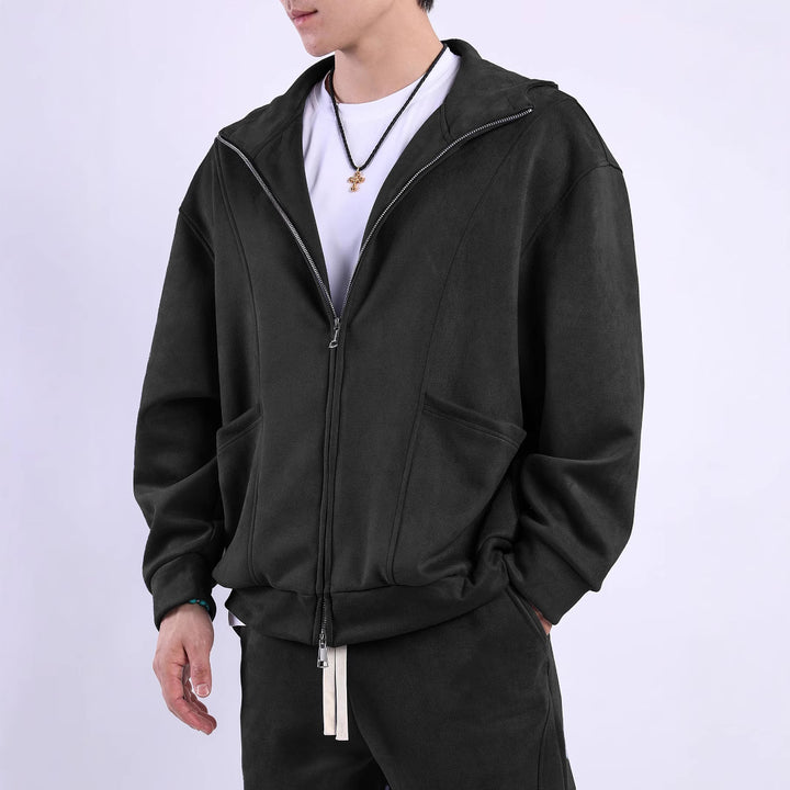 Herren Fleecejacke mit ergonomischem Schnitt und praktischen Taschen Aliams