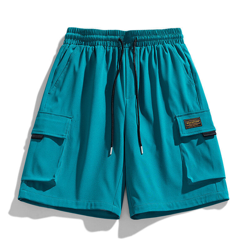 Herren Cargo-Shorts mit elastischem Bund und praktischen Taschen Aliams