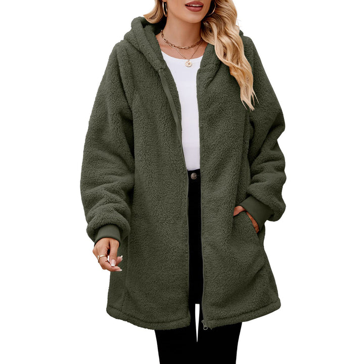 Damen kuschelige Fleecejacke Aliams