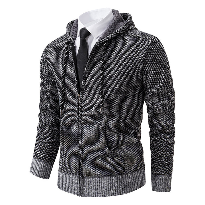 Herren stylische Kapuzenjacke mit weichem Innenfutter und eleganten Akzenten Aliams