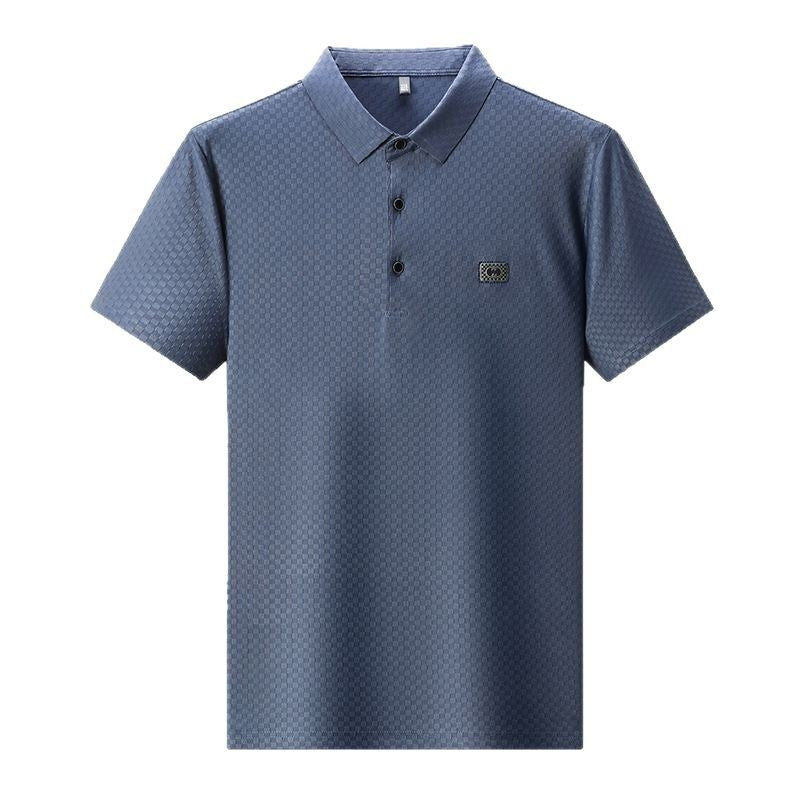 Herren elegantes Poloshirt mit strukturierter Oberfläche und praktischen Details Aliams