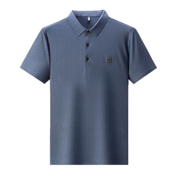 Herren elegantes Poloshirt mit strukturierter Oberfläche und praktischen Details Aliams