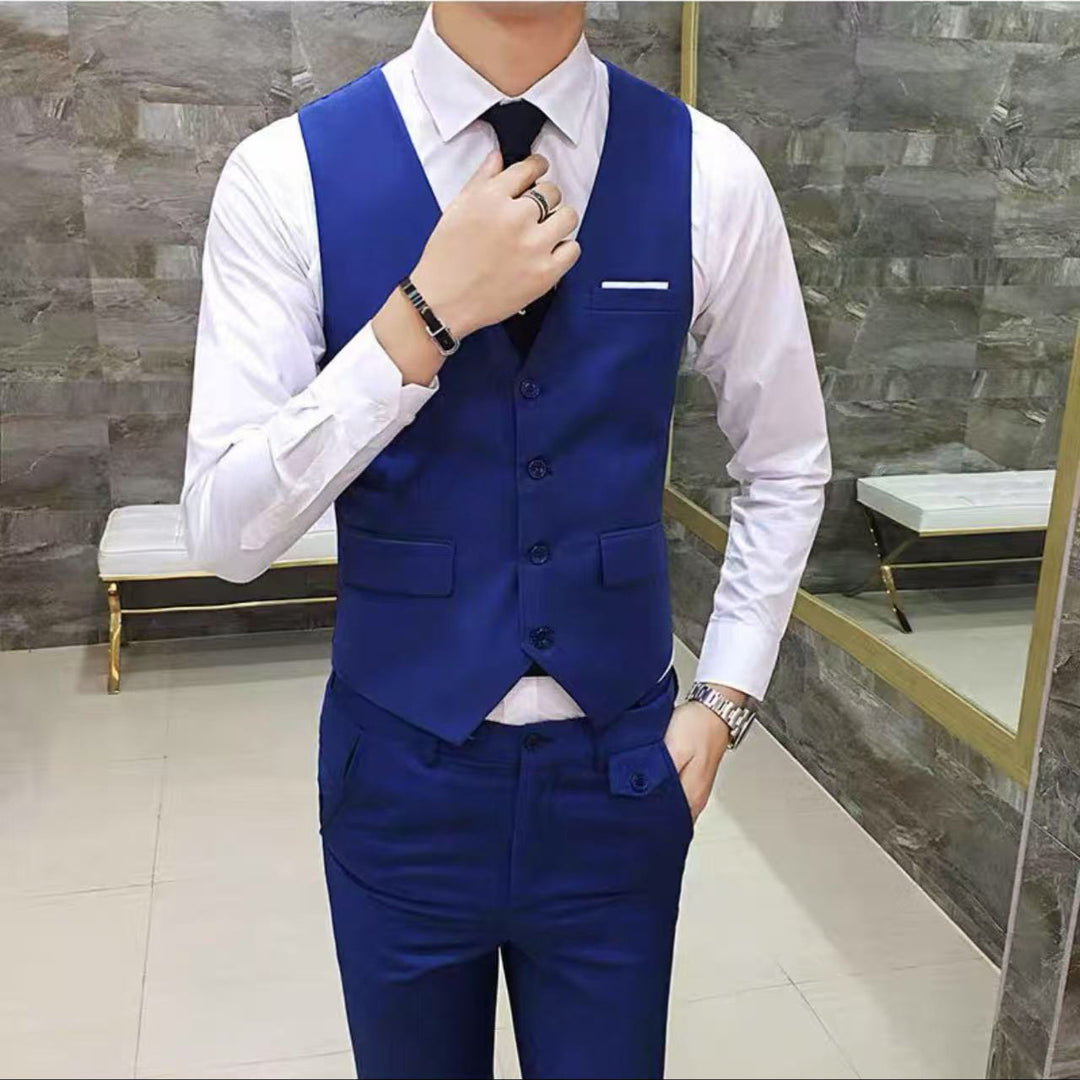 Herren eleganter Slim-Fit Anzug mit praktischen Taschen Aliams