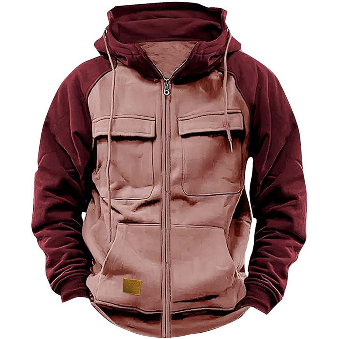Herren Hoodie mit praktischen Brusttaschen und modernem Design Aliams
