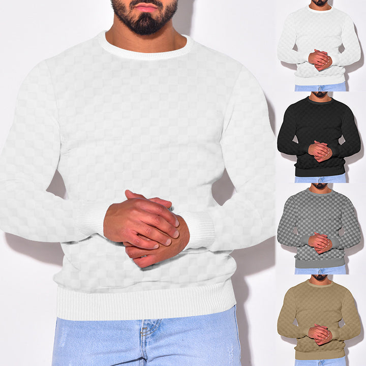 Herren stilvoller Struktur Pullover Aliams