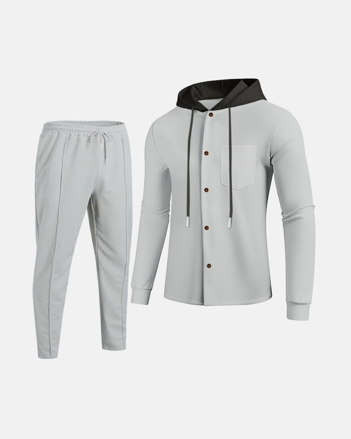 Herren Freizeit Kombination mit Kapuze Aliams