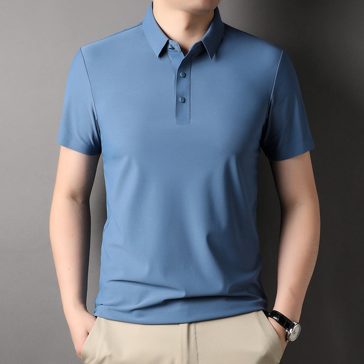 Herren atmungsaktives Poloshirt mit strukturiertem Gewebe Aliams