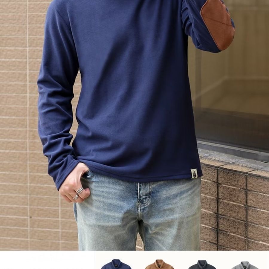 Herren Hochkragenpullover aus weichem Material Aliams