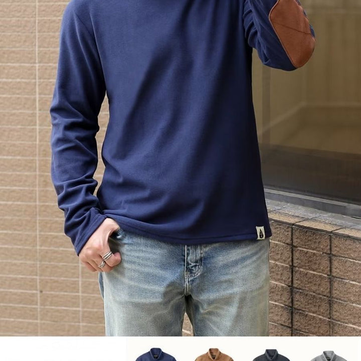 Herren Hochkragenpullover aus weichem Material Aliams