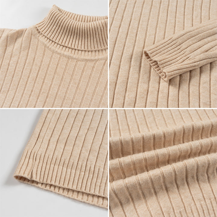 Herren Strickpullover mit Stehkragen Aliams