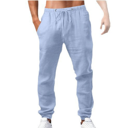 Herren Baumwoll-Jogginghose mit elastischem Bund und praktischen Taschen Aliams