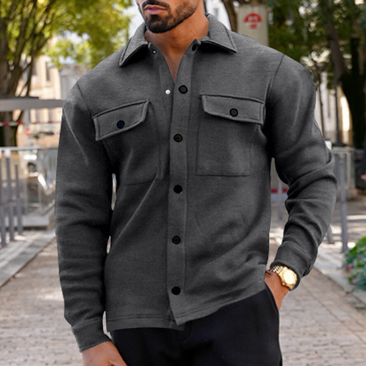Herrenutility-Jacke mit bequemem Knopfverschluss und praktischen Taschen Aliams