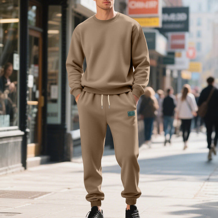 Herren bequemer Sweatanzug mit elastischem Bund und praktischen Taschen Aliams