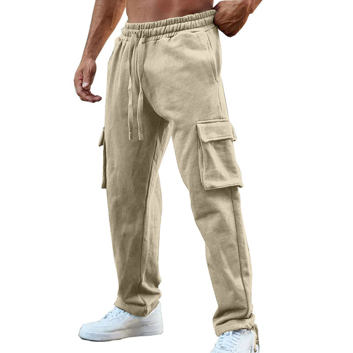 Herren Cargo-Jogginghose mit elastischem Bund und multifunktionalen Taschen Aliams 1754373381