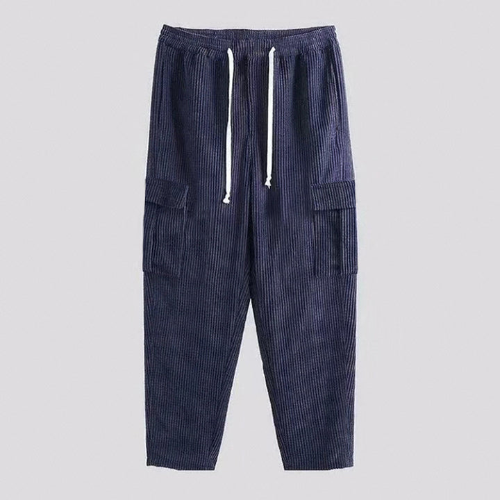 Herren Cargo-Hose mit elastischem Bund und praktischen Taschen Aliams