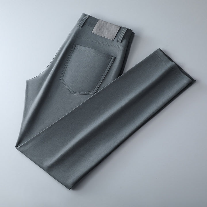 Herren elegante Slim-Fit Jeanshose mit hohem Tragekomfort und flexibler Bundverstellung Aliams