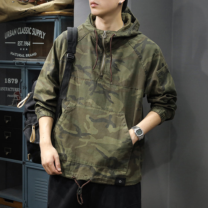 Herren Cargoweatherjacke mit praktischen Taschen und Kordelzug Aliams