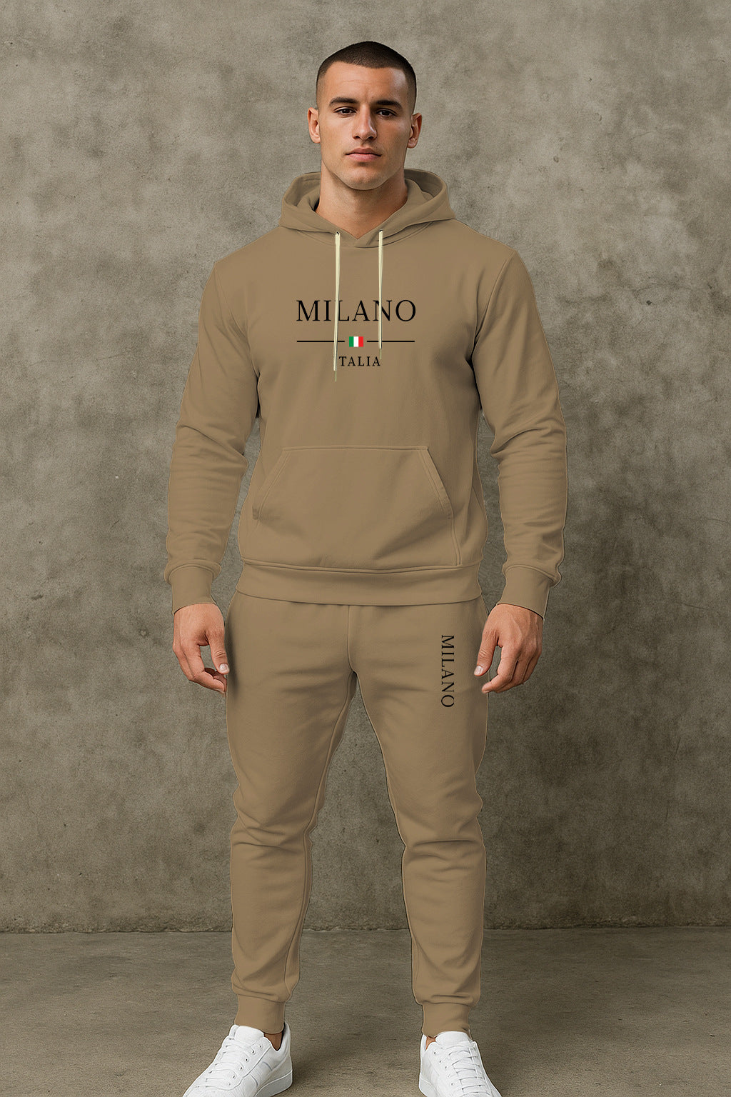 Herren Sportlicher Hoodie und Jogginghose Set Aliams