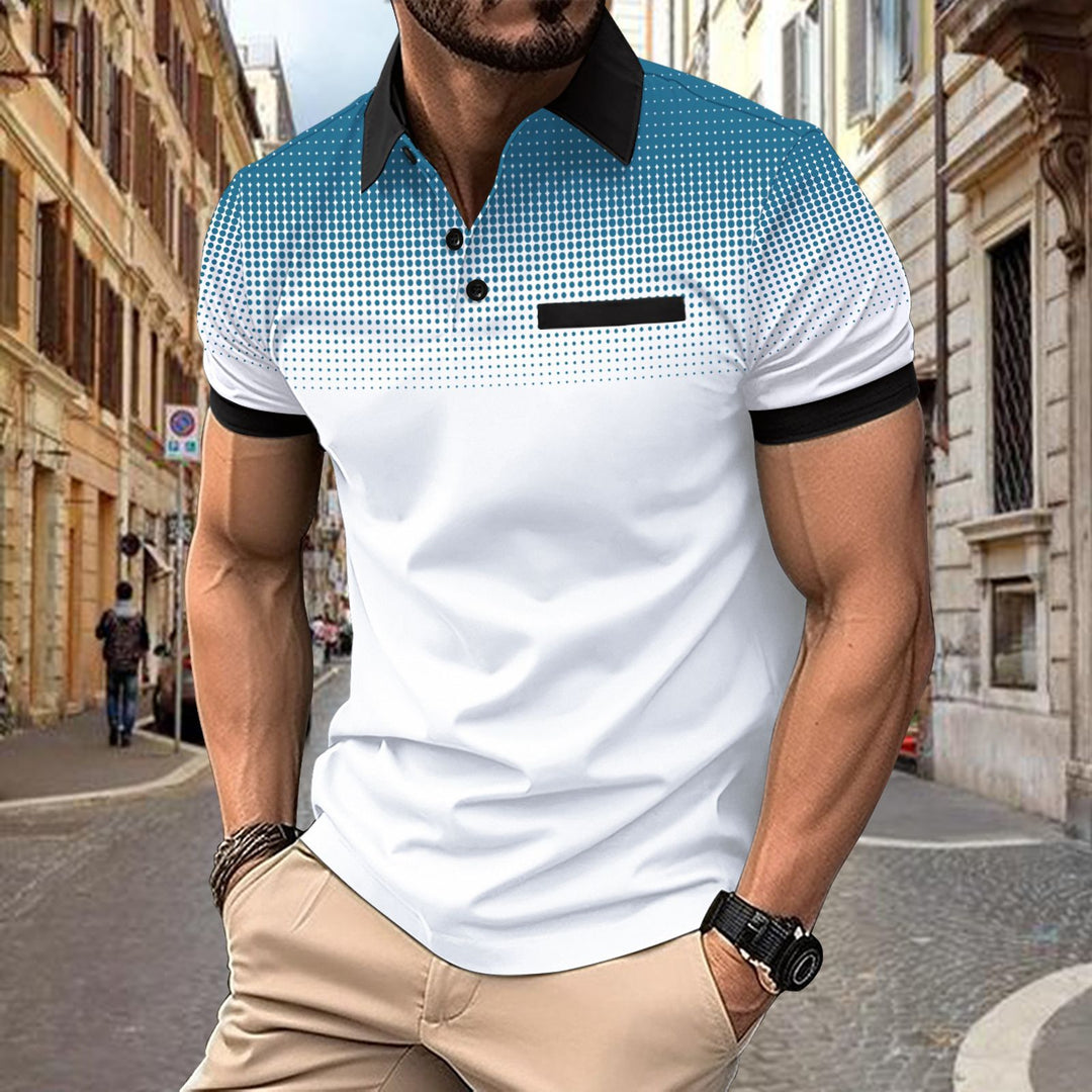 Herren Poloshirt mit modernen Designelementen und stylischen Akzenten Aliams