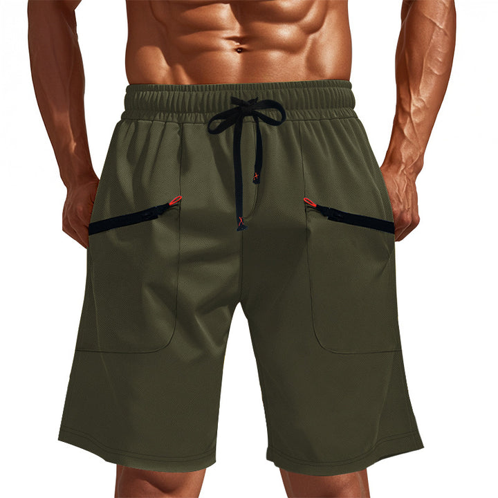 Herren Sportliche Shorts mit vielseitigen Taschen und elastischem Bund Aliams