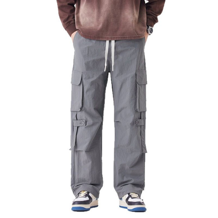 Herren Cargo-Hose mit multifunktionalen Taschen und verstellbarem Bund Aliams