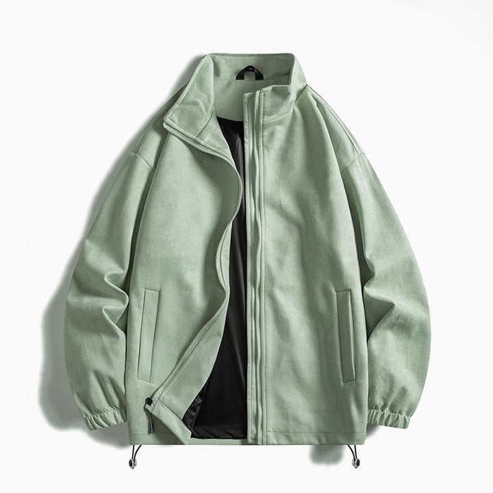 Herren Fleecejacke mit elastischen Bündchen und praktischen Taschen Aliams