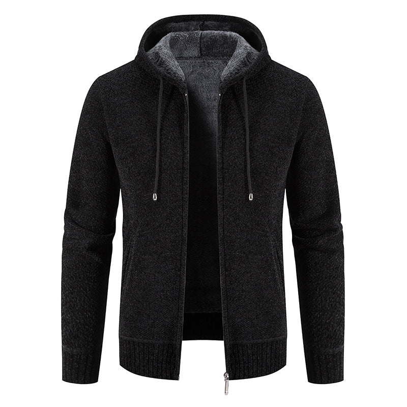 Herren Kapuzenjacke mit weichem Innenfutter und innovativem Design Aliams