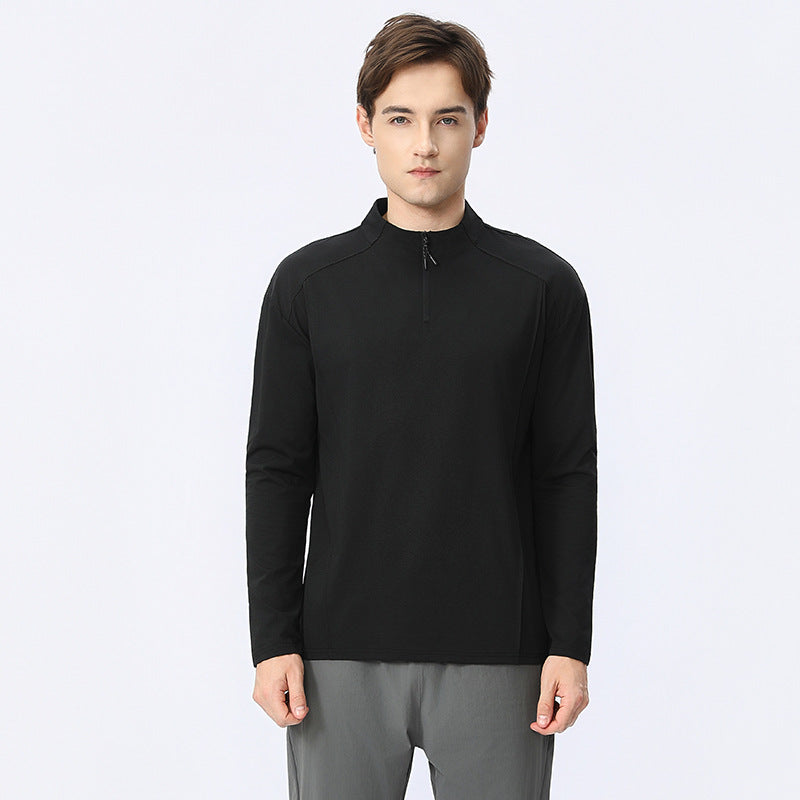 Herren Funktionsshirt mit Reißverschluss und atmungsaktiver Stofftechnologie Aliams