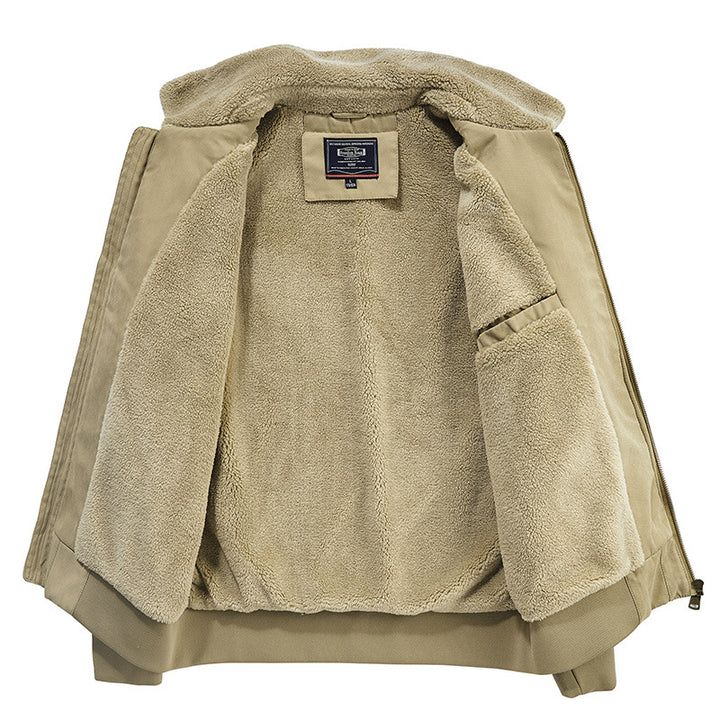 Herren Übergangsjacke mit wärmendem Sherpa-Futter Aliams