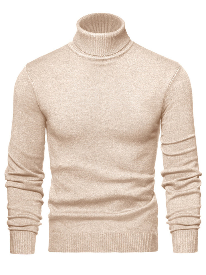 Herren Zeitloser Rollkragenpullover aus weicher Wolle Aliams