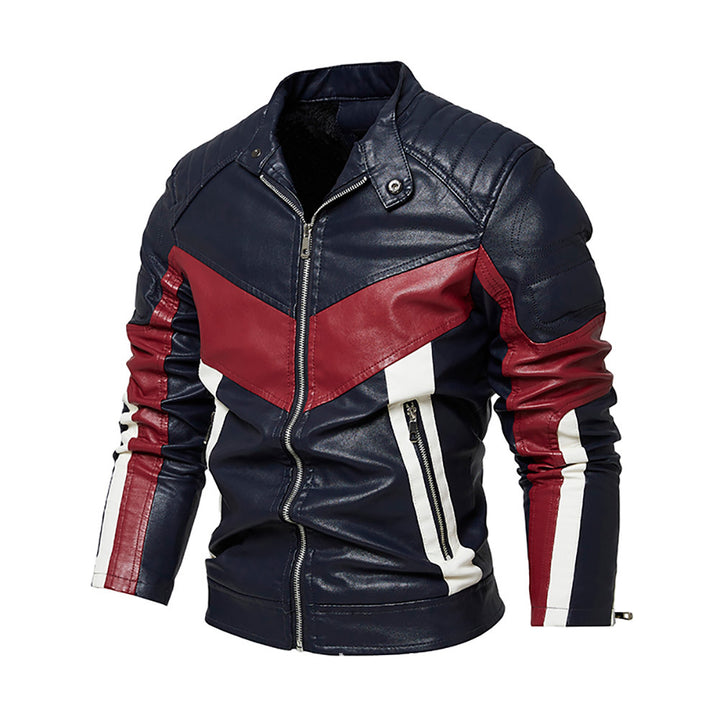 Herren stilvolle Bikerjacke aus hochwertigem Leder Aliams