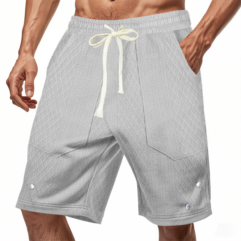 Herren Cargo-Shorts mit praktischen Taschen und elastischem Bund Aliams