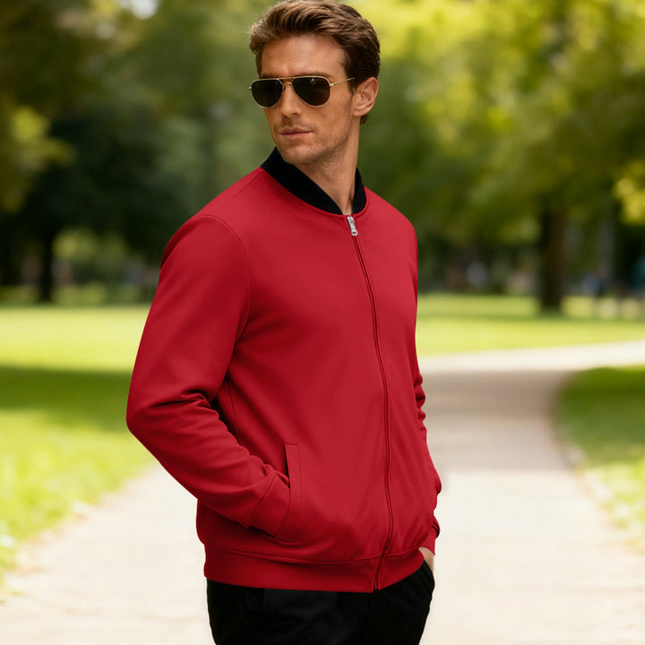 Herren Sportliche Bomberjacke Aliams