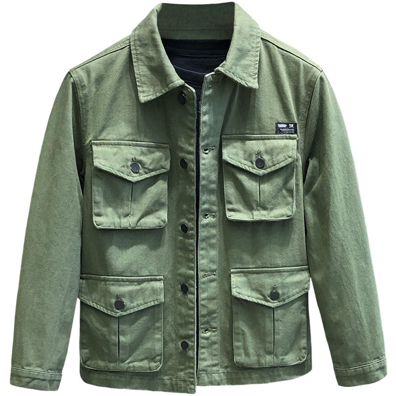 Herren vielseitige Utility-Jacke mit zahlreichen Funktionstaschen Aliams