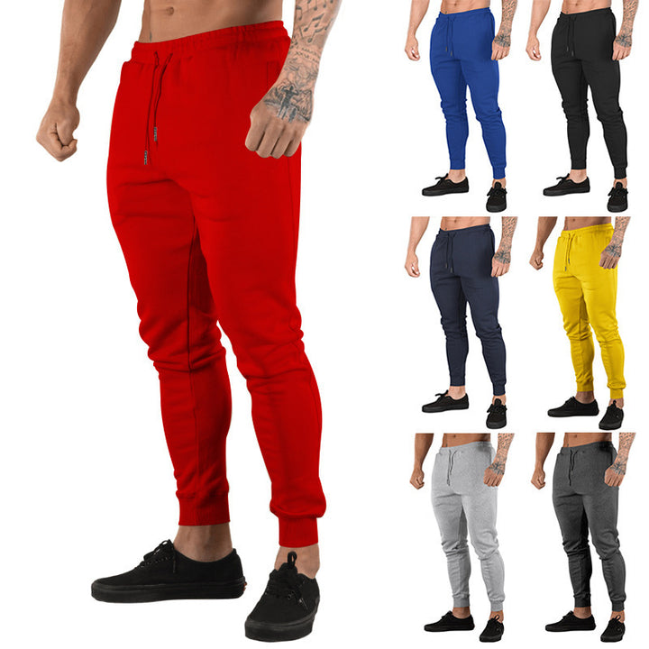 Herren Sportliche Jogginghose mit schmalem Schnitt und verstellbarem Kordelzug Aliams