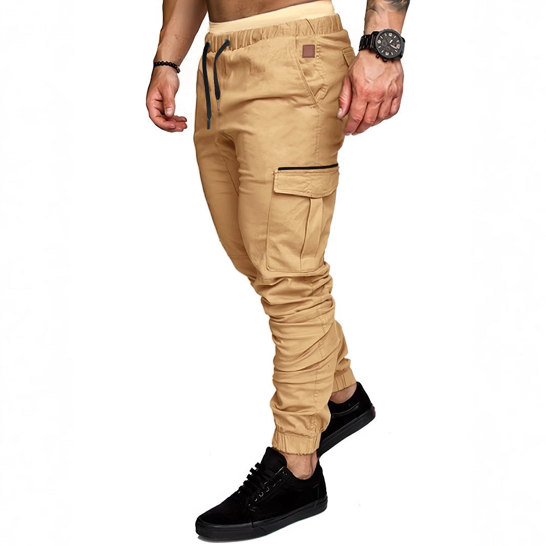 Herren Cargo-Hose mit elastischem Bund und praktischen Taschen Aliams