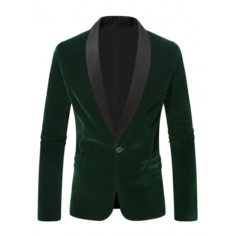 Herren Samt Blazer mit elegantem Revers Aliams