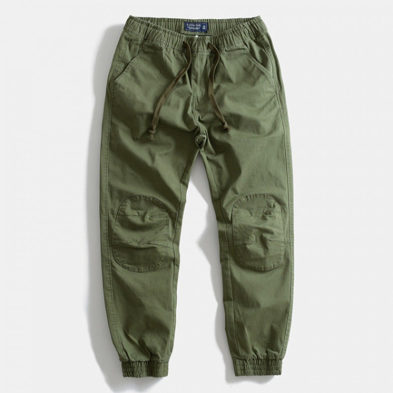 Herren Cargo-Hose mit elastischem Bund, praktischen Taschen und verstärkten Knien Aliams